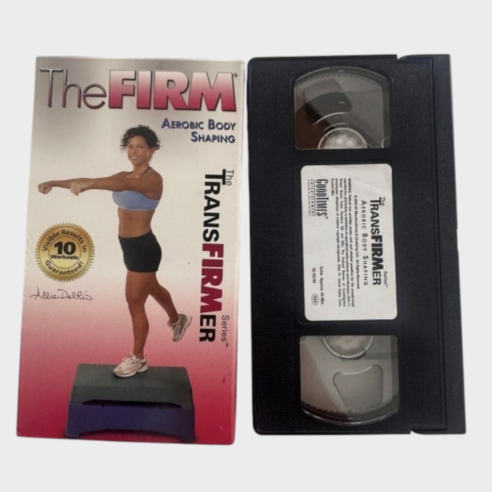 The Firm Transfirmer Aerobic Body Shaping VHS Cassette Tape Allie DelRio 55 Min